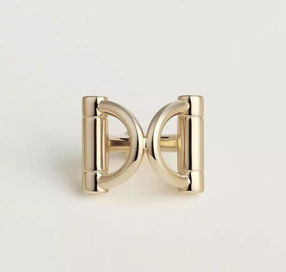 Hermes Mini Double D Twilly Ring GHW - photo 3