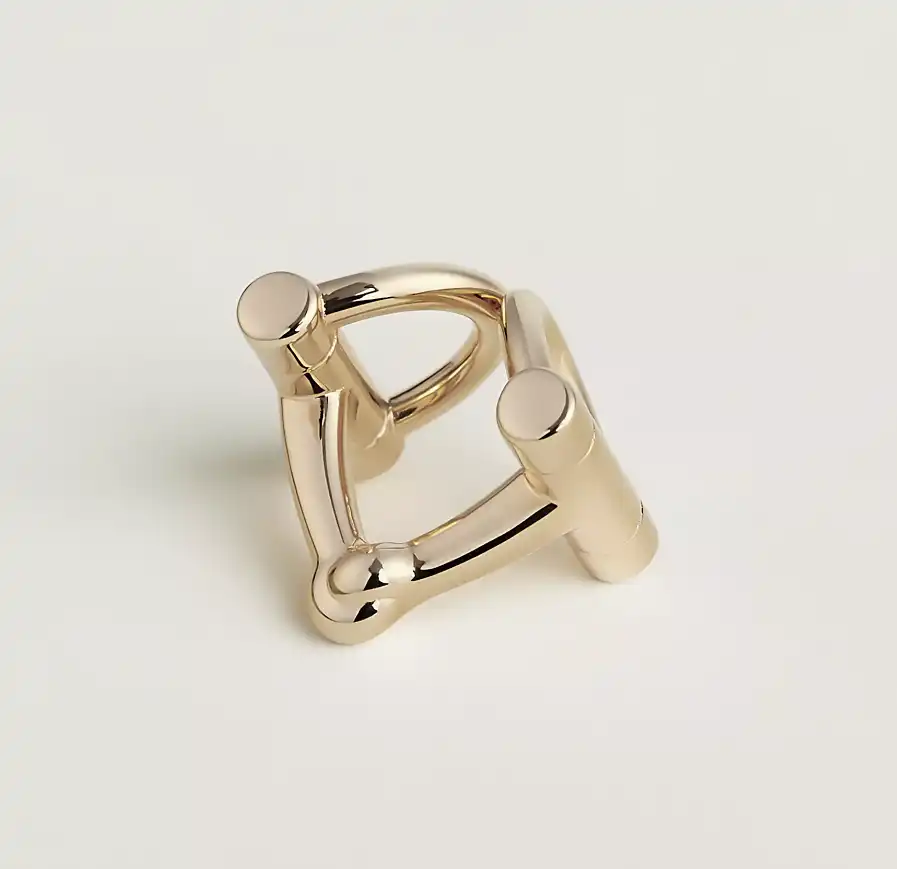 Hermes Mini Double D Twilly Ring GHW - photo 4