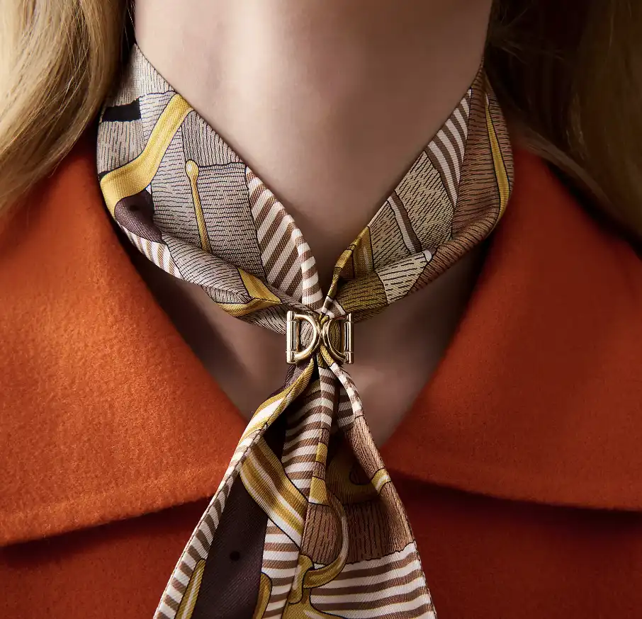 Hermes Mini Double D Twilly Ring GHW - photo 5