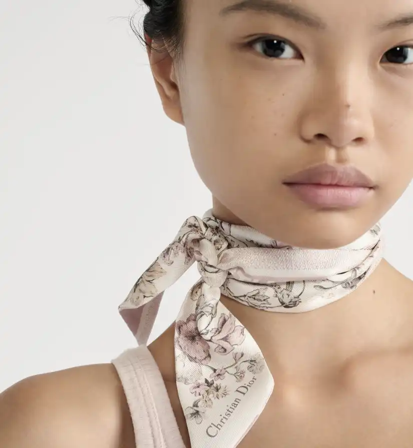 Dior Twilly Millefiori White and Pink Silk - photo 4