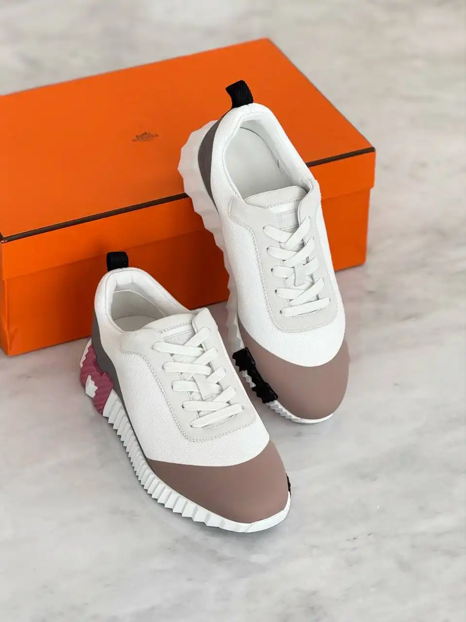 Hermes Hermes Bouncing sneaker Multicolor Blanc
