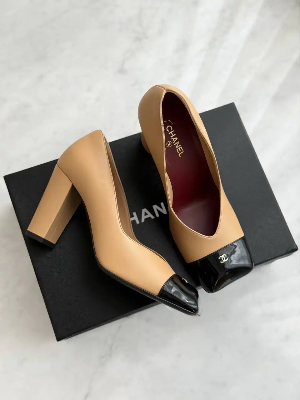 CHANEL Chanel Pumps Beige