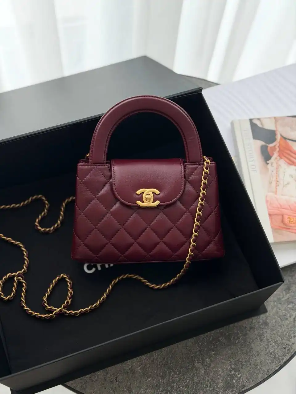 CHANEL Chanel Kelly Small Burgundy