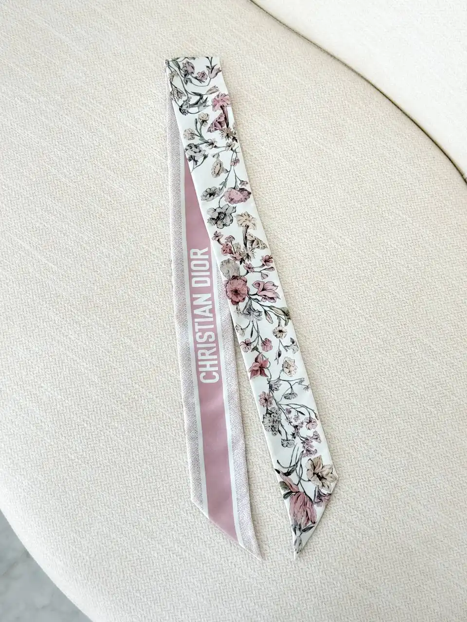 DIOR Dior Twilly Millefiori White and Pink Silk