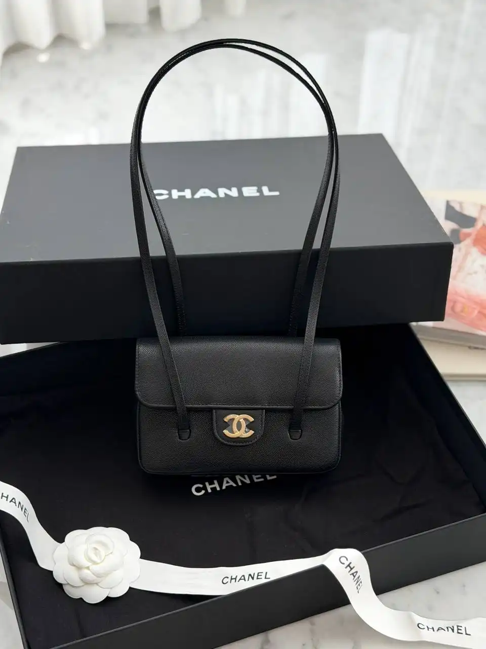 CHANEL Chanel C26 Preppy Coco Mini Black GHW