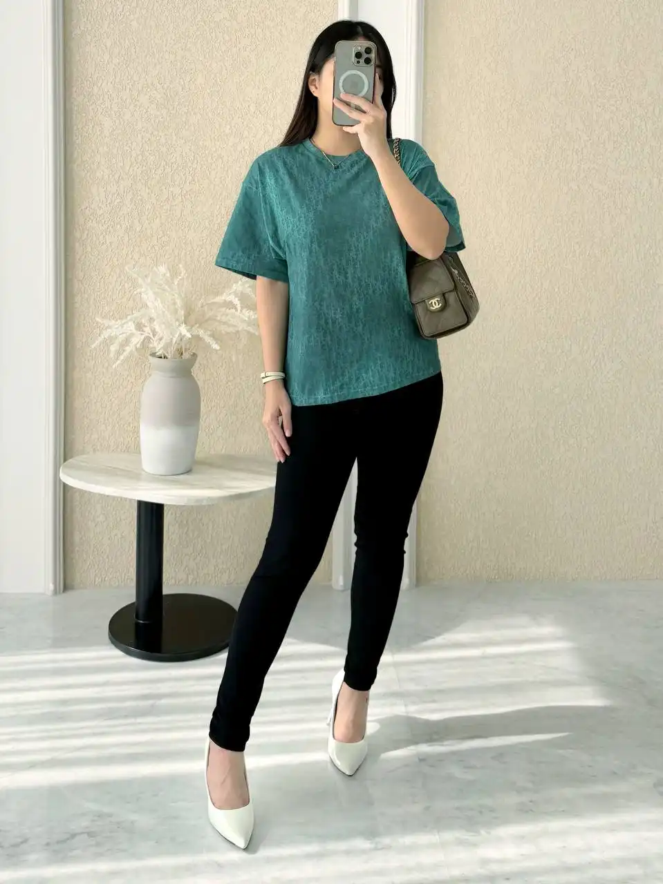 DIOR Dior Tshirt Monogram Emerald Green