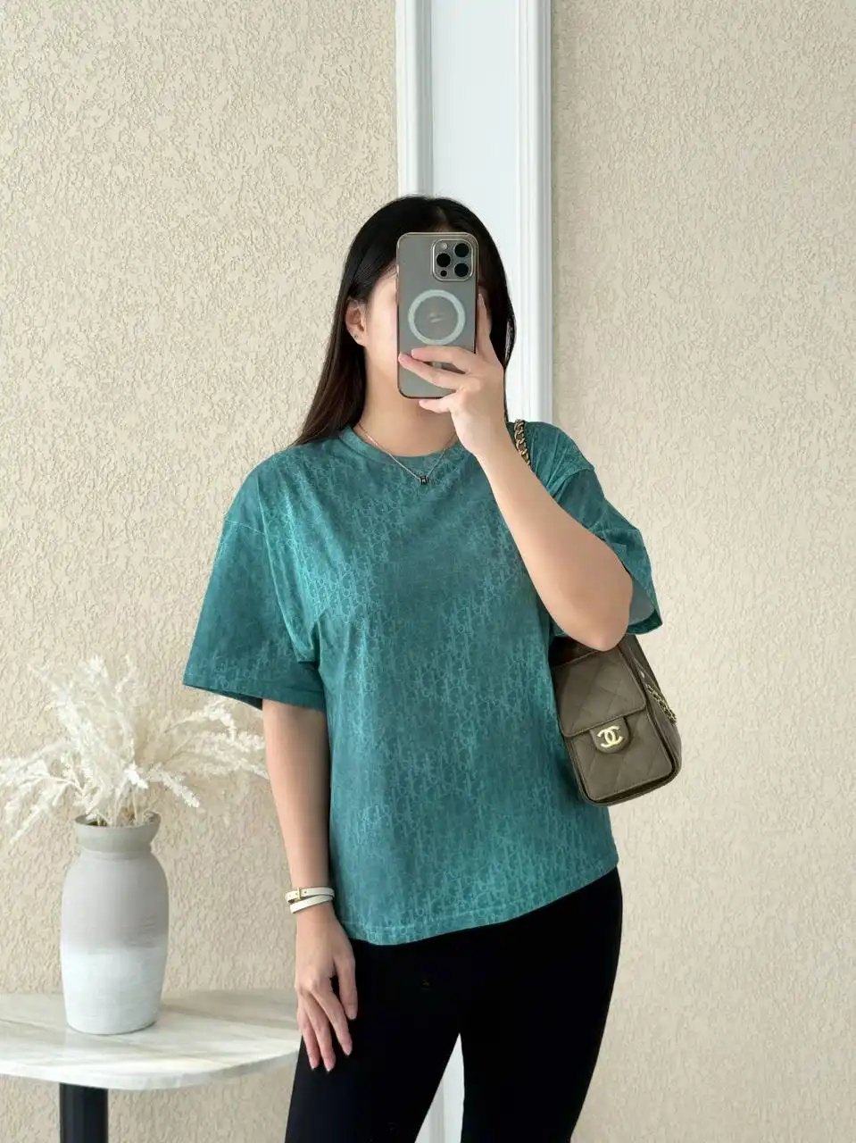 Dior Tshirt Monogram Emerald Green - photo 3