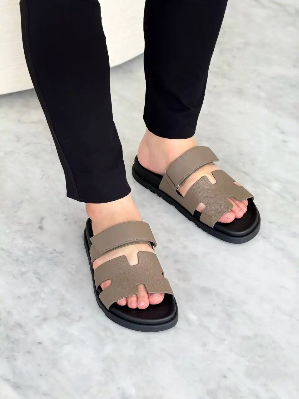 Hermes Chypre Sandal Etoupe Epsom / Calf - photo 2