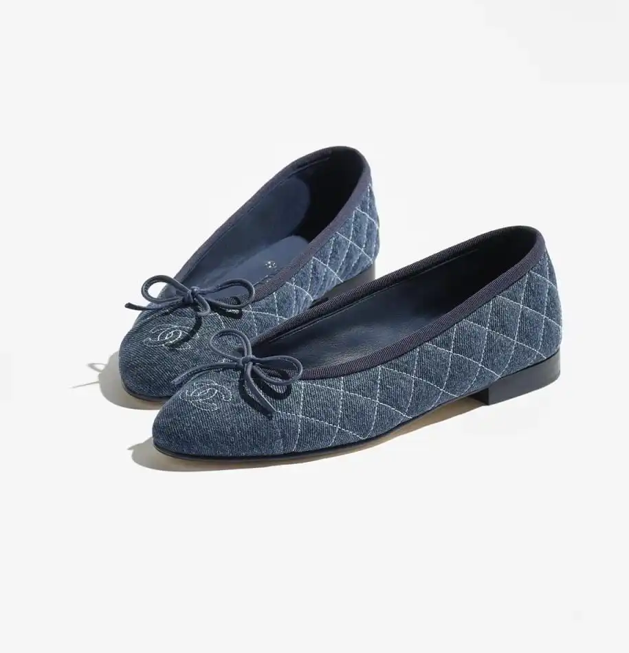 Chanel Ballerine Denim Quilted Flats - photo 6