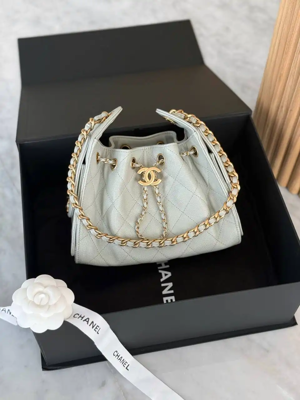 CHANEL Chanel 25 / C25 Mini Sage 2026 Caviar GHW