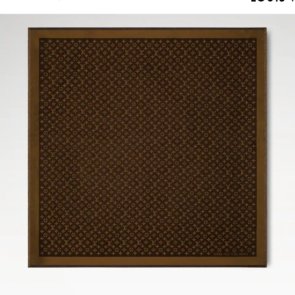Louis Vuitton LV So Shine Monogram Scarf Marron Brown