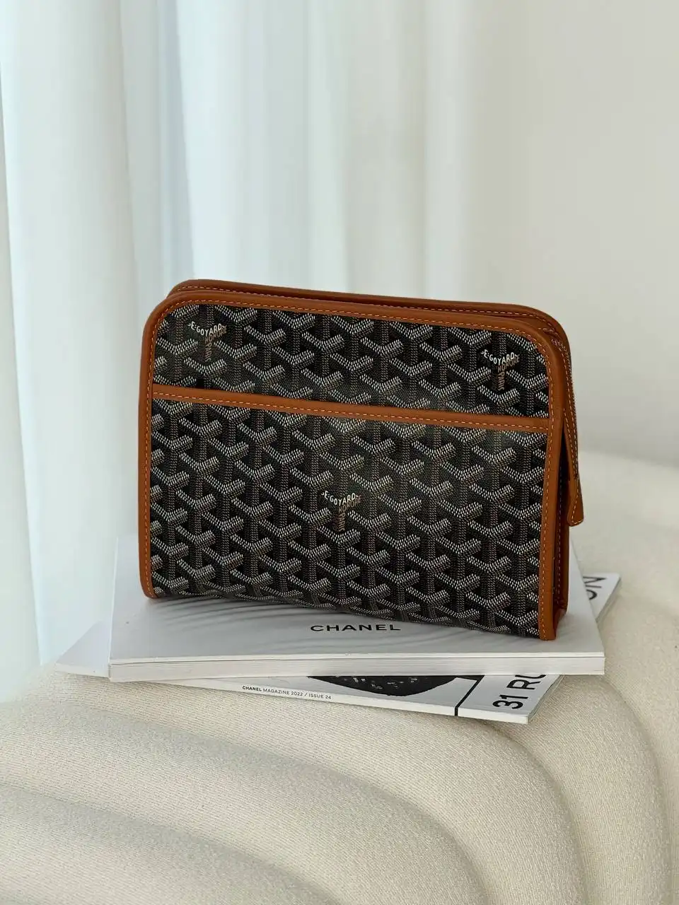 GOYARD Goyard Jouvence MM Black Tan