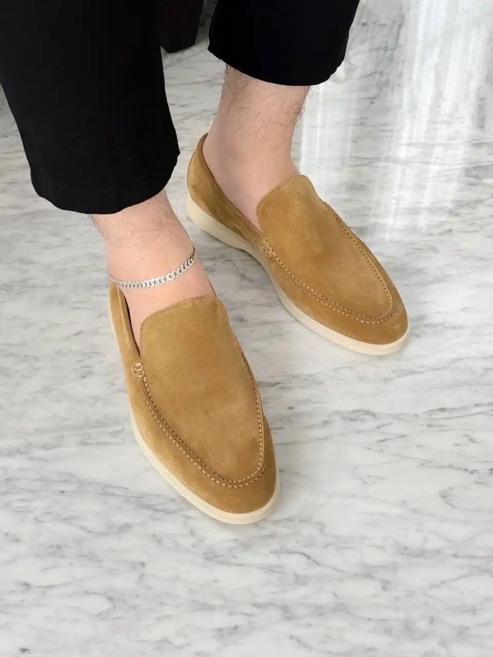 Loro Piana Loro Piana Summer Walk Loafer Men Dijon Mustard Yellow