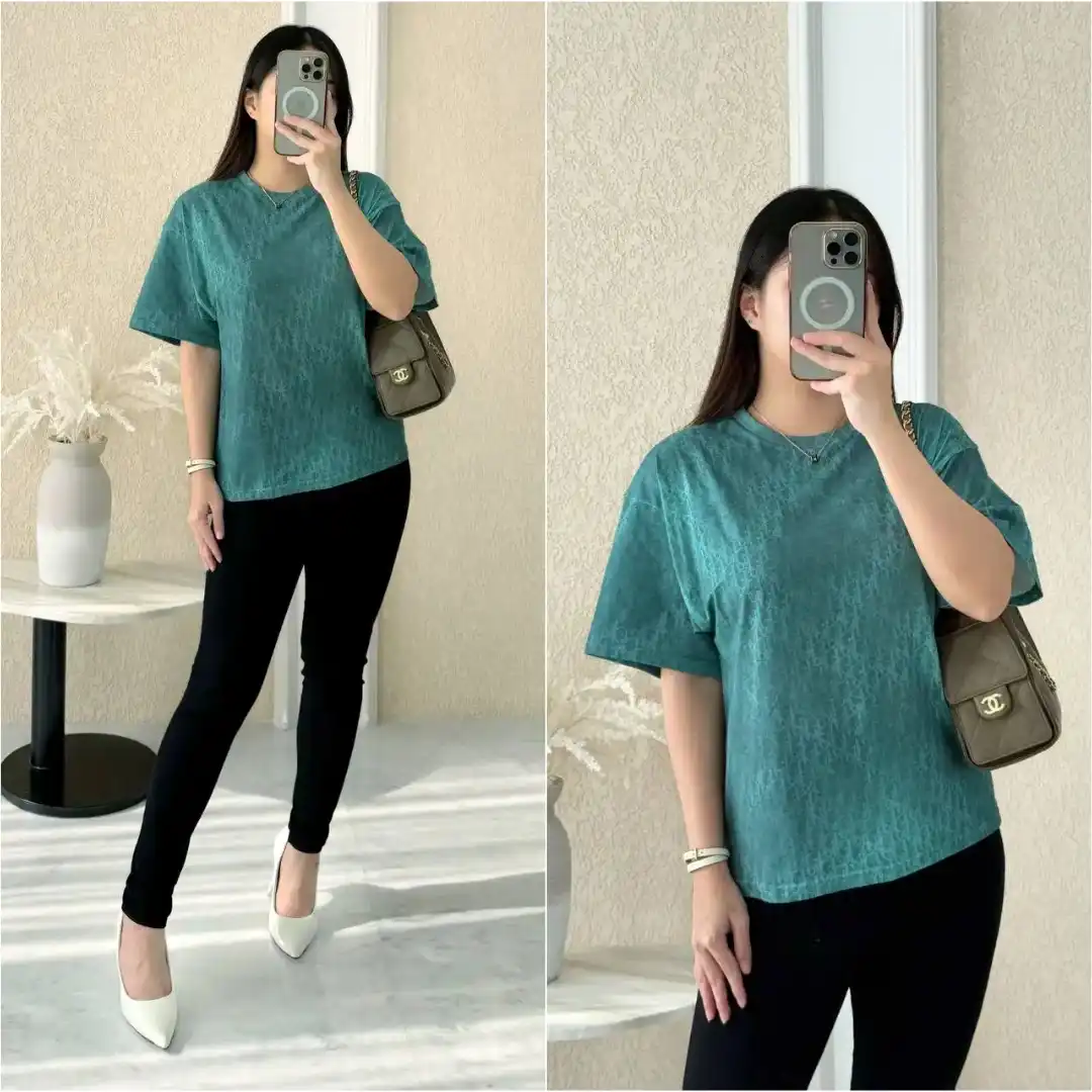 Dior Tshirt Monogram Emerald Green - photo 1