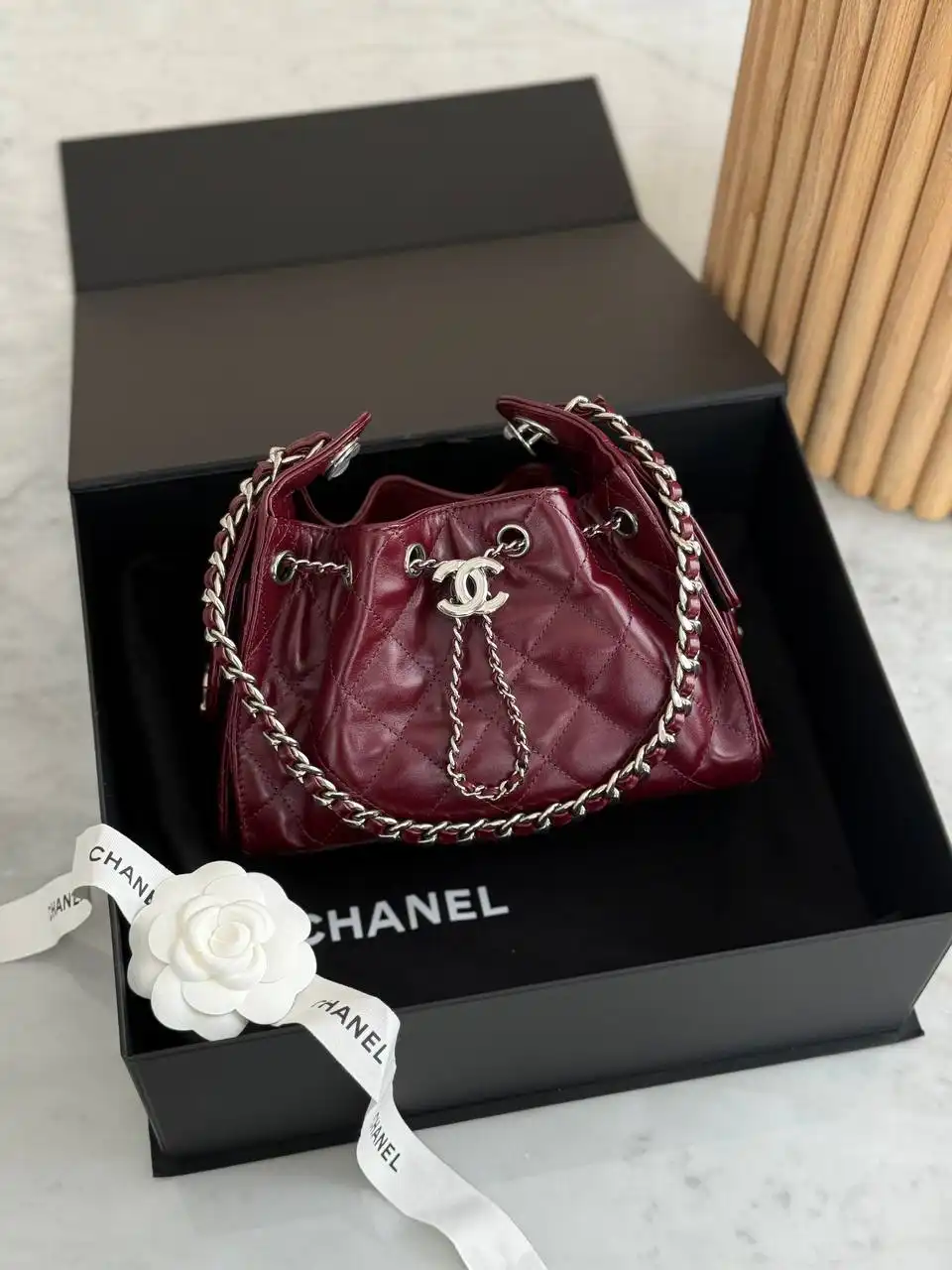 CHANEL Chanel 25 / C25 Mini Burgundy 2026 SHW