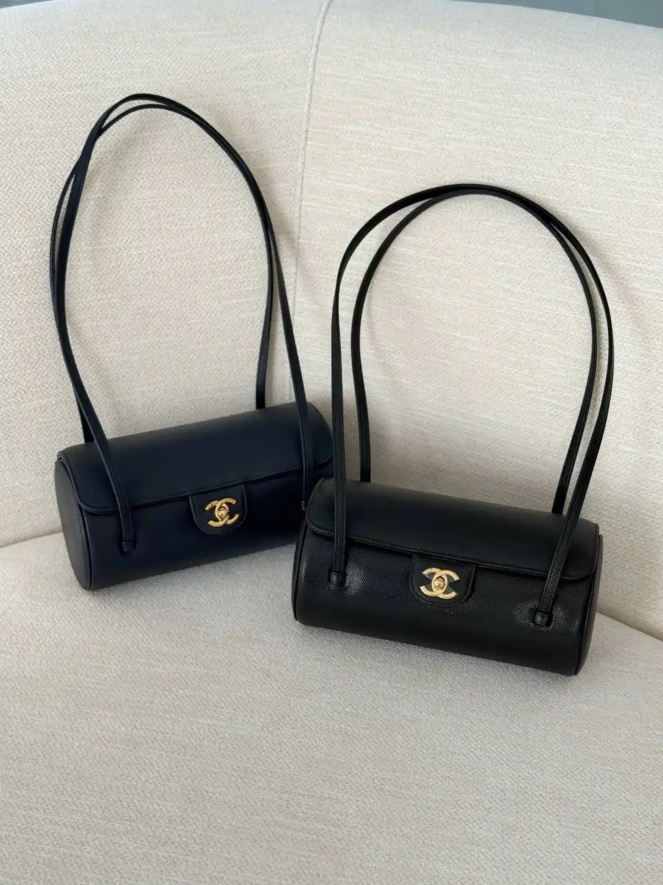 Chanel Perppy Bowling Grained Leather Black GHW - photo 7
