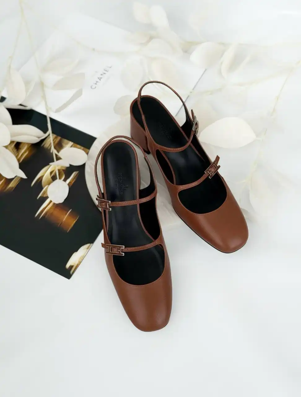 Hermes Jackie 50 Pump Slingback Gold - photo 3