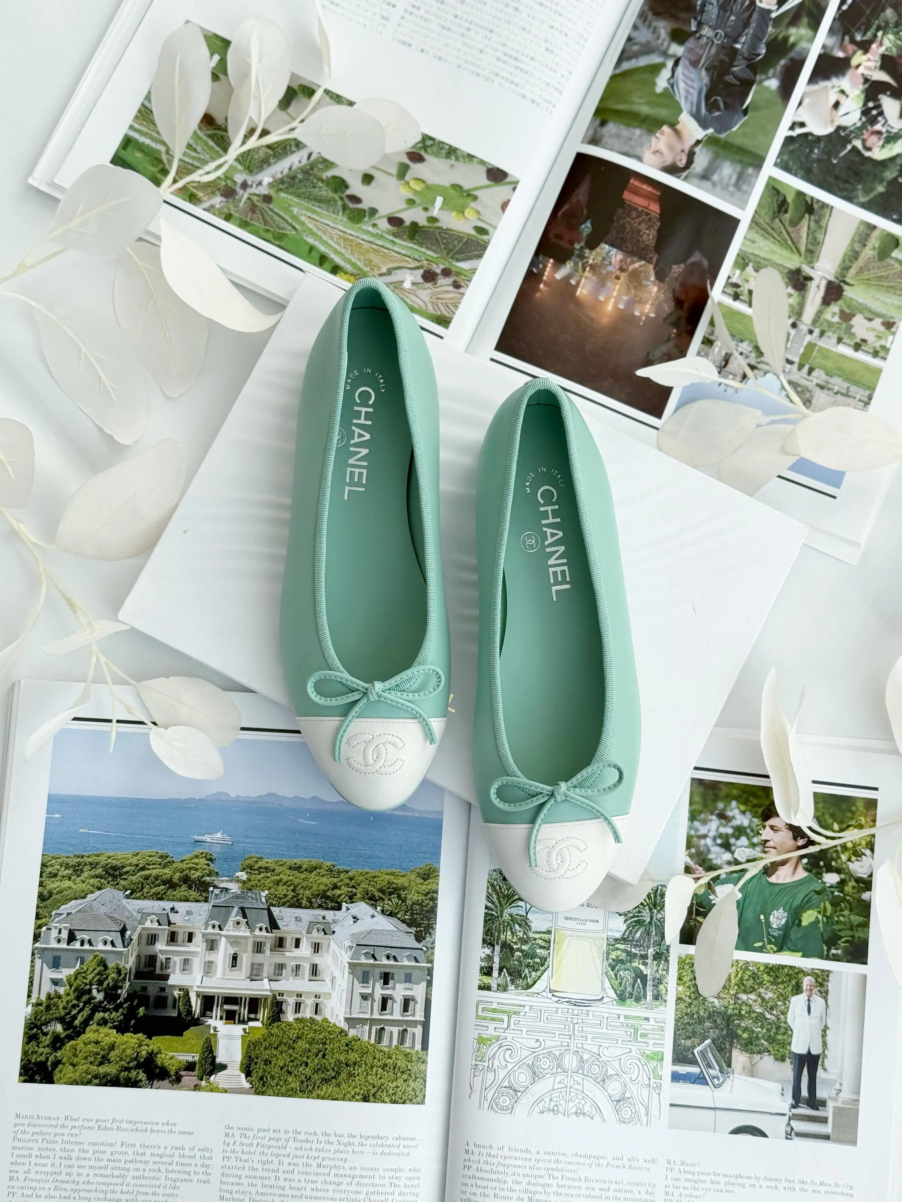 CHANEL Chanel Ballerine Tosca White