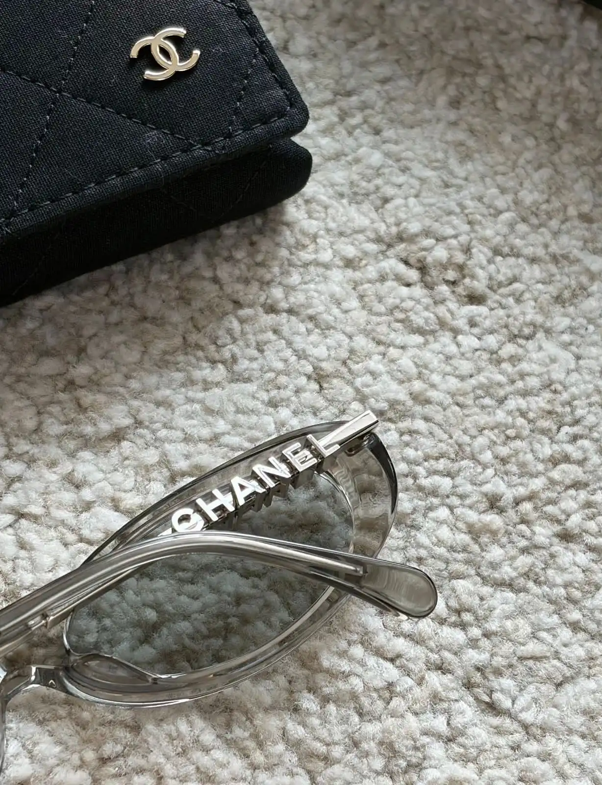 Chanel Oval Sunglasses Frame Acetate & Metal Light Grey - photo 4