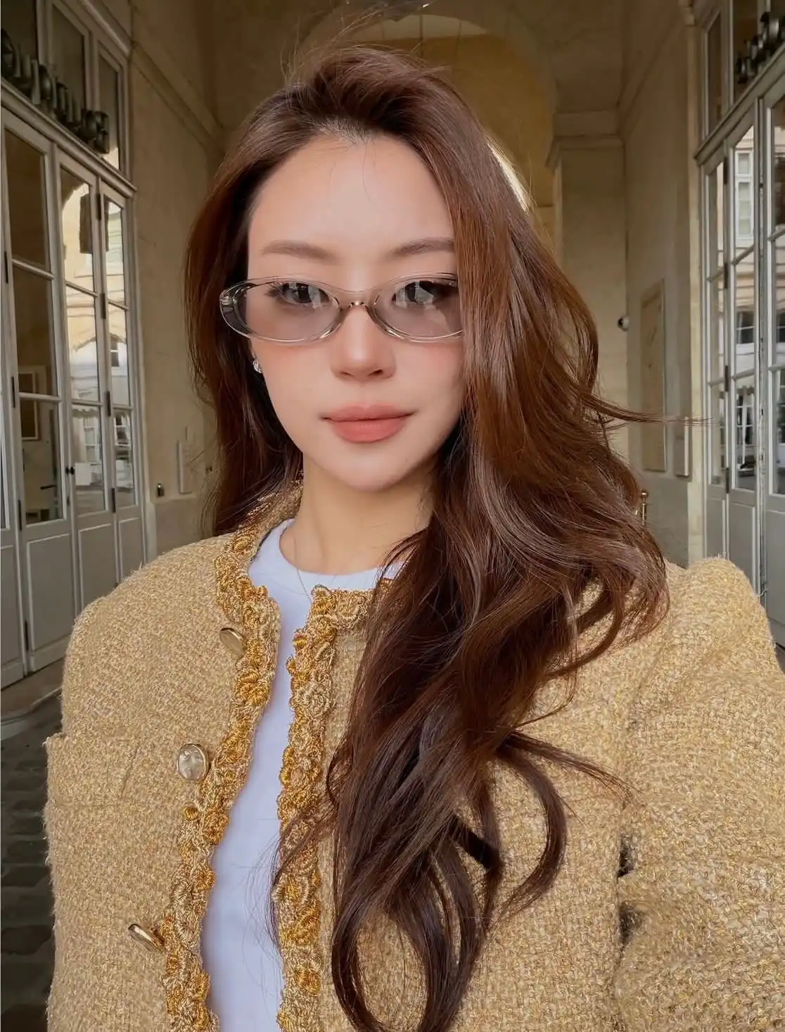 Chanel Oval Sunglasses Frame Acetate & Metal Light Grey - photo 8