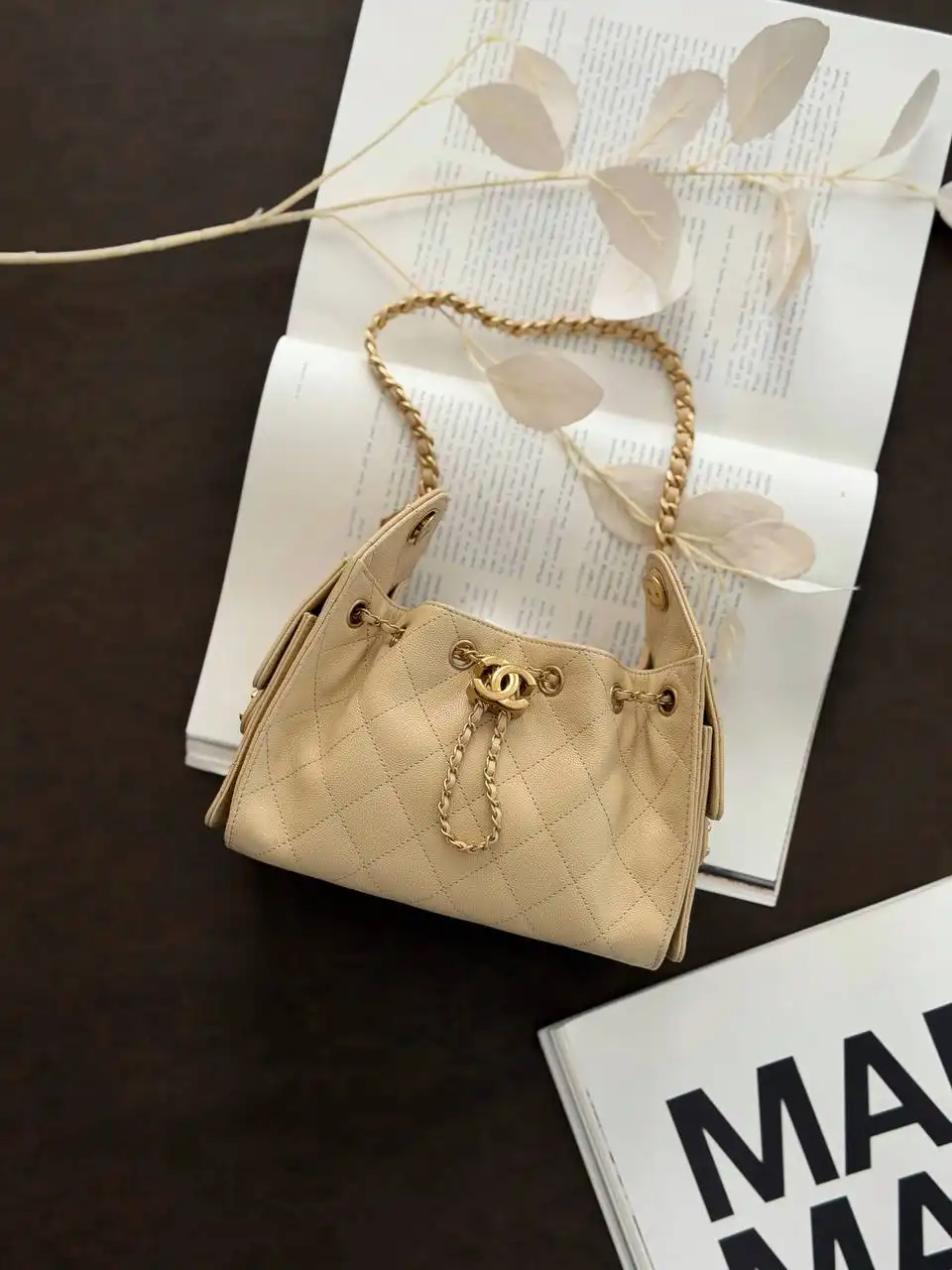 Chanel 25 / C25 Mini Beige Caviar 2026 GHW - photo 1