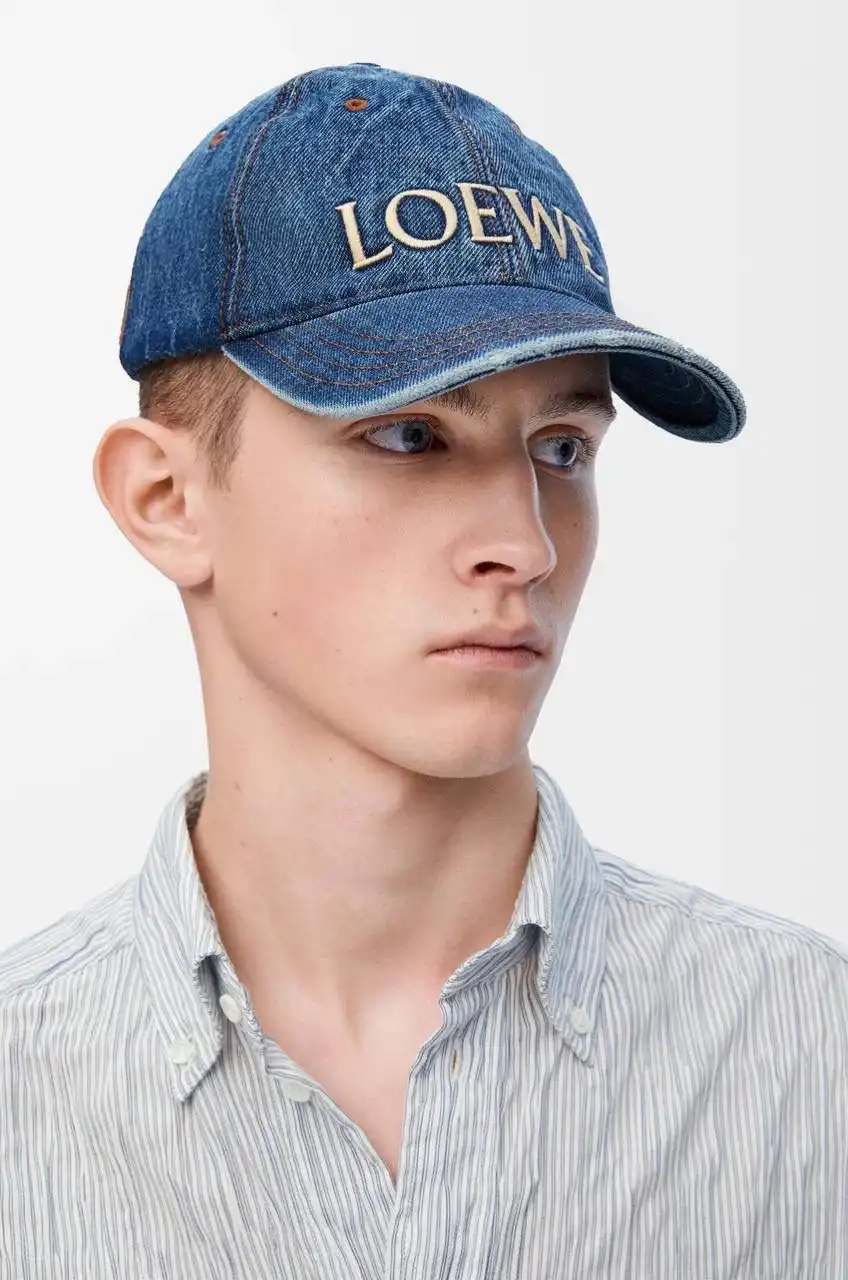 Loewe Cap Logo Embroidery in Denim - photo 4