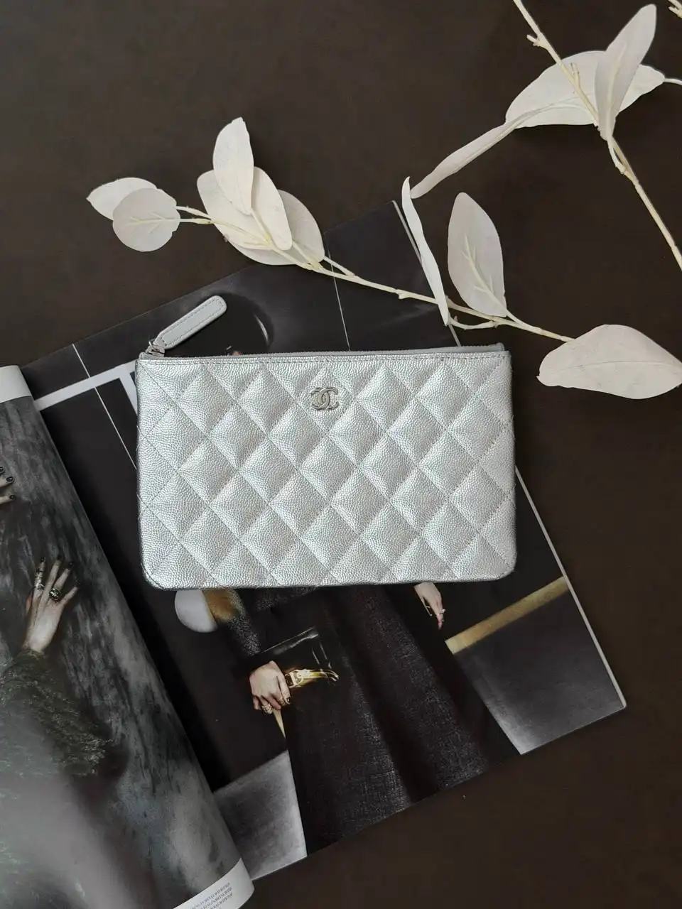 Chanel Small Ocase Silver GHW - photo 4