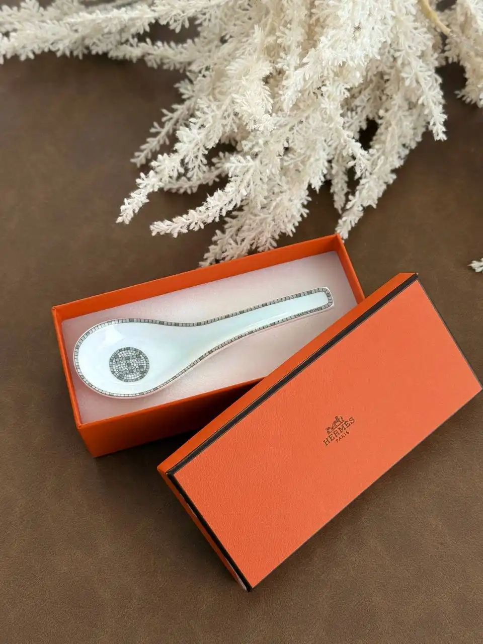Hermes Hermes Mosaique au 24 Platinum Soup Spoon