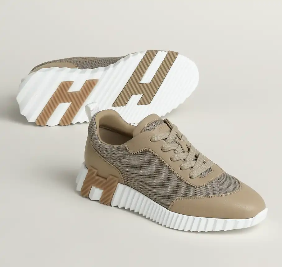 Hermes Bouncing Sneakers Beige Lin - photo 4