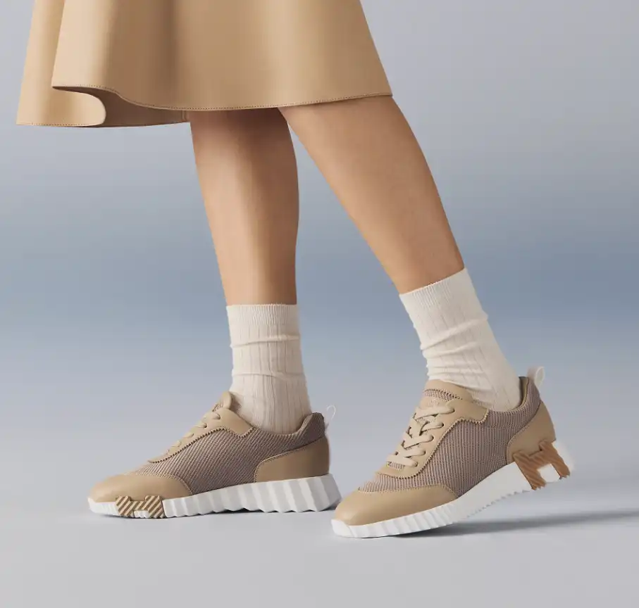 Hermes Bouncing Sneakers Beige Lin - photo 5