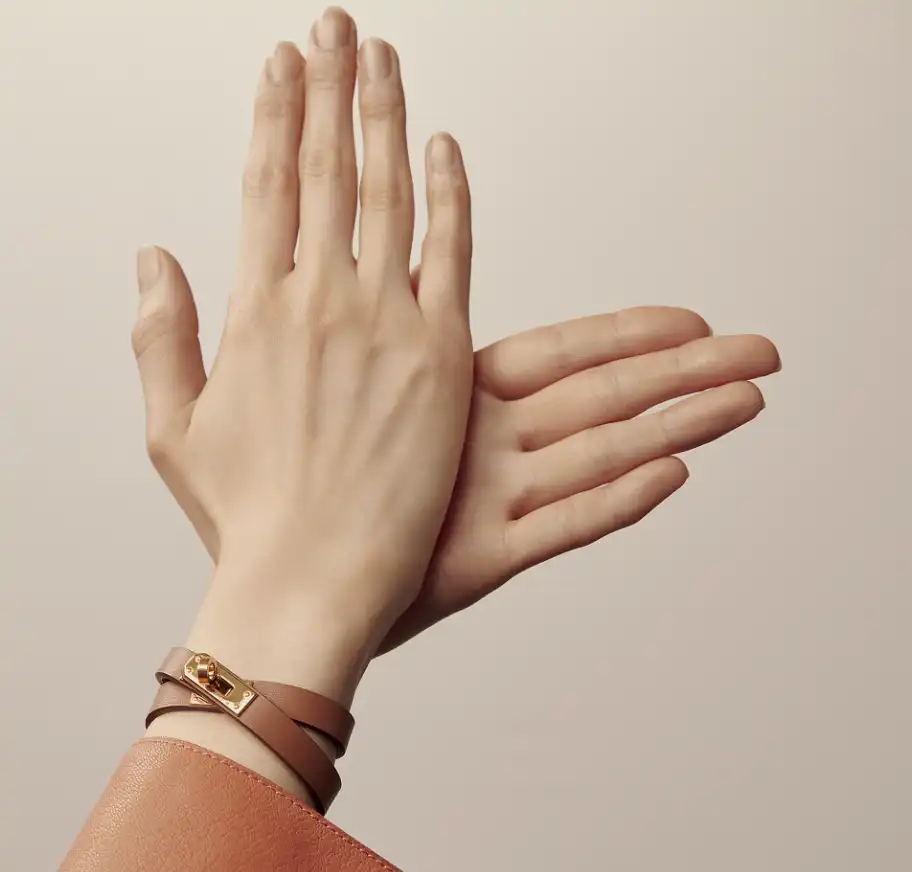 Hermes Mini KDT Kelly Double Tour Bracelet Gold GHW - photo 4