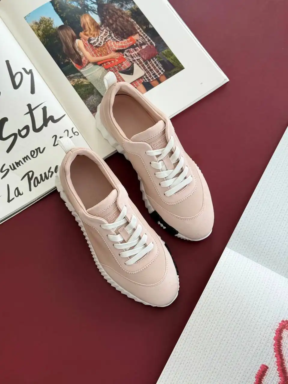 Hermes Hermes Bouncing Sneaker Rose Palomino