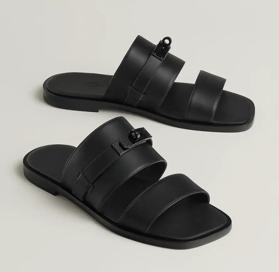 Hermes Hermes Made Sandals Black