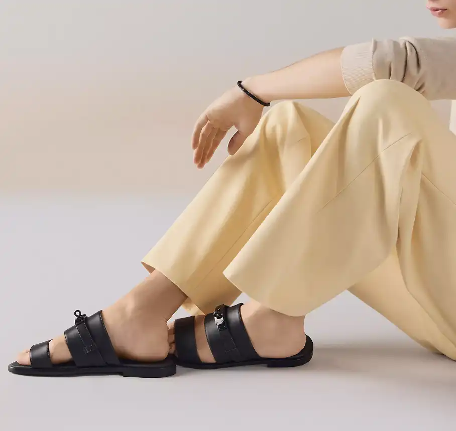 Hermes Made Sandals Black - photo 3