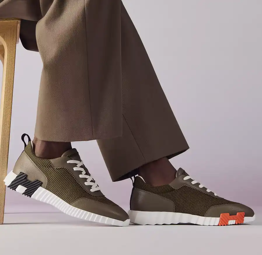 Hermes Bouncing Sneaker Mesh Vert Toundra - photo 5