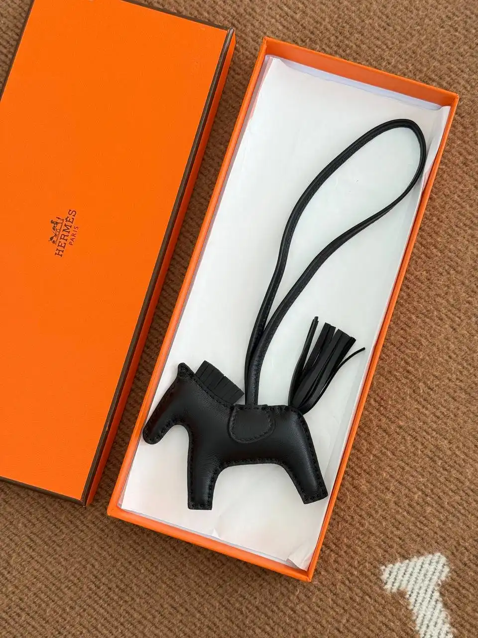 Hermes Hermes Rodeo PM Charm Noir / Noir / Noir