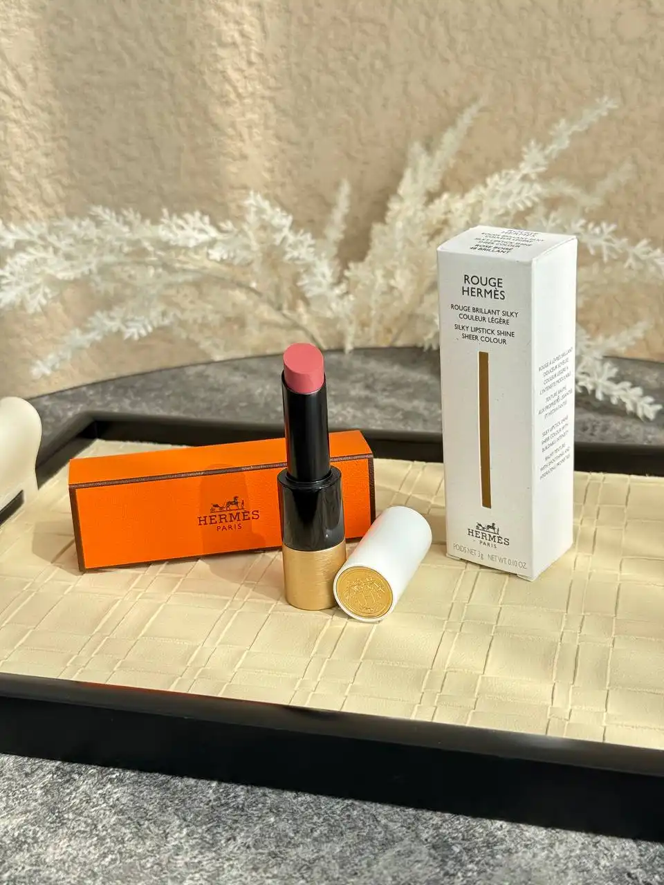 Hermes Silky Lipstick Shine - 48 Rose Boise
