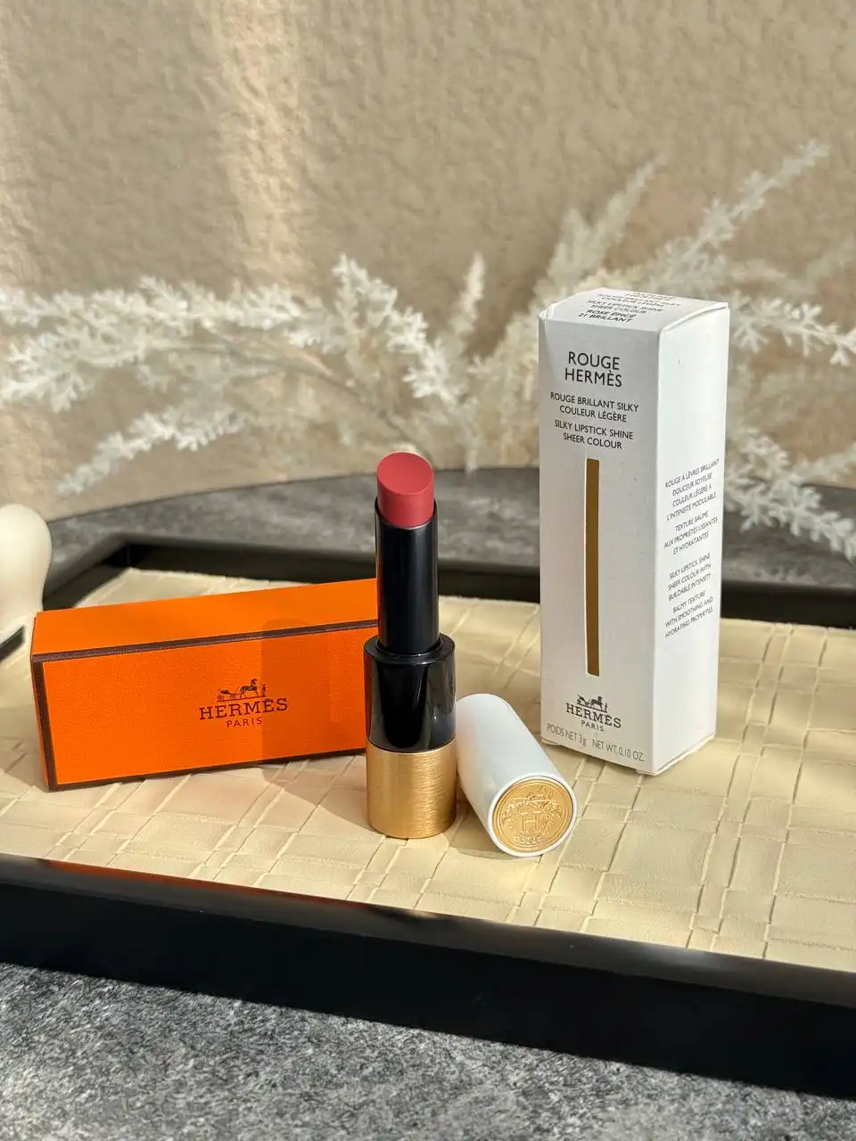 Hermes Silky Lipstick Shine - 21 Rose Epice