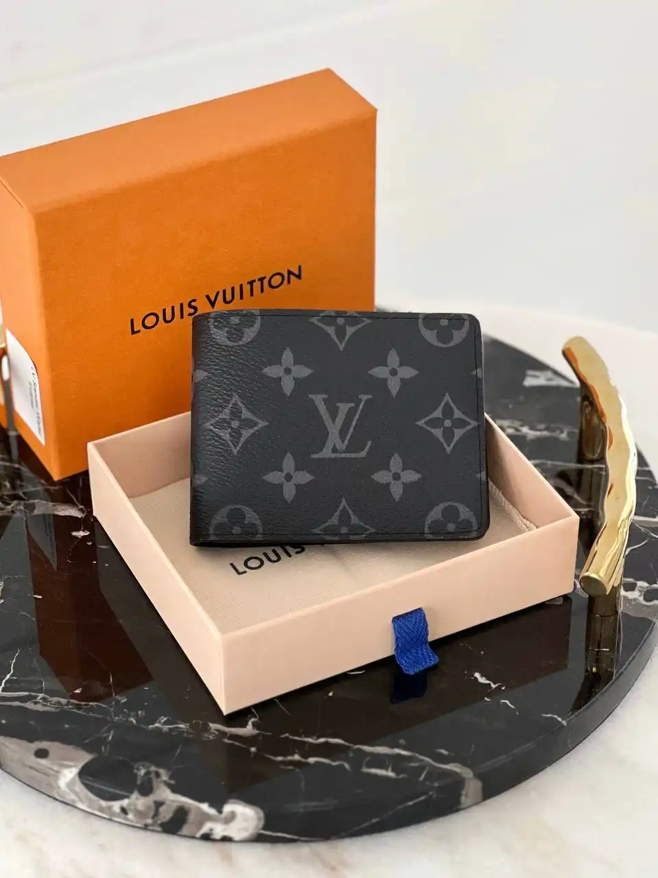 Louis Vuitton LV Slender Wallet Monogram Eclipse