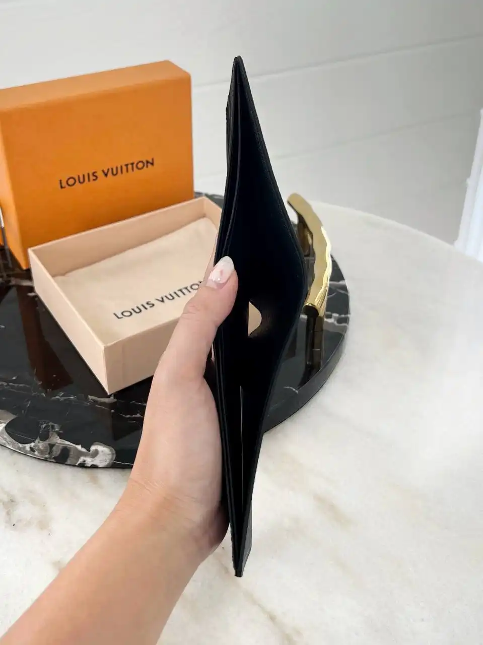 LV Slender Wallet Monogram Eclipse Reverse - photo 3