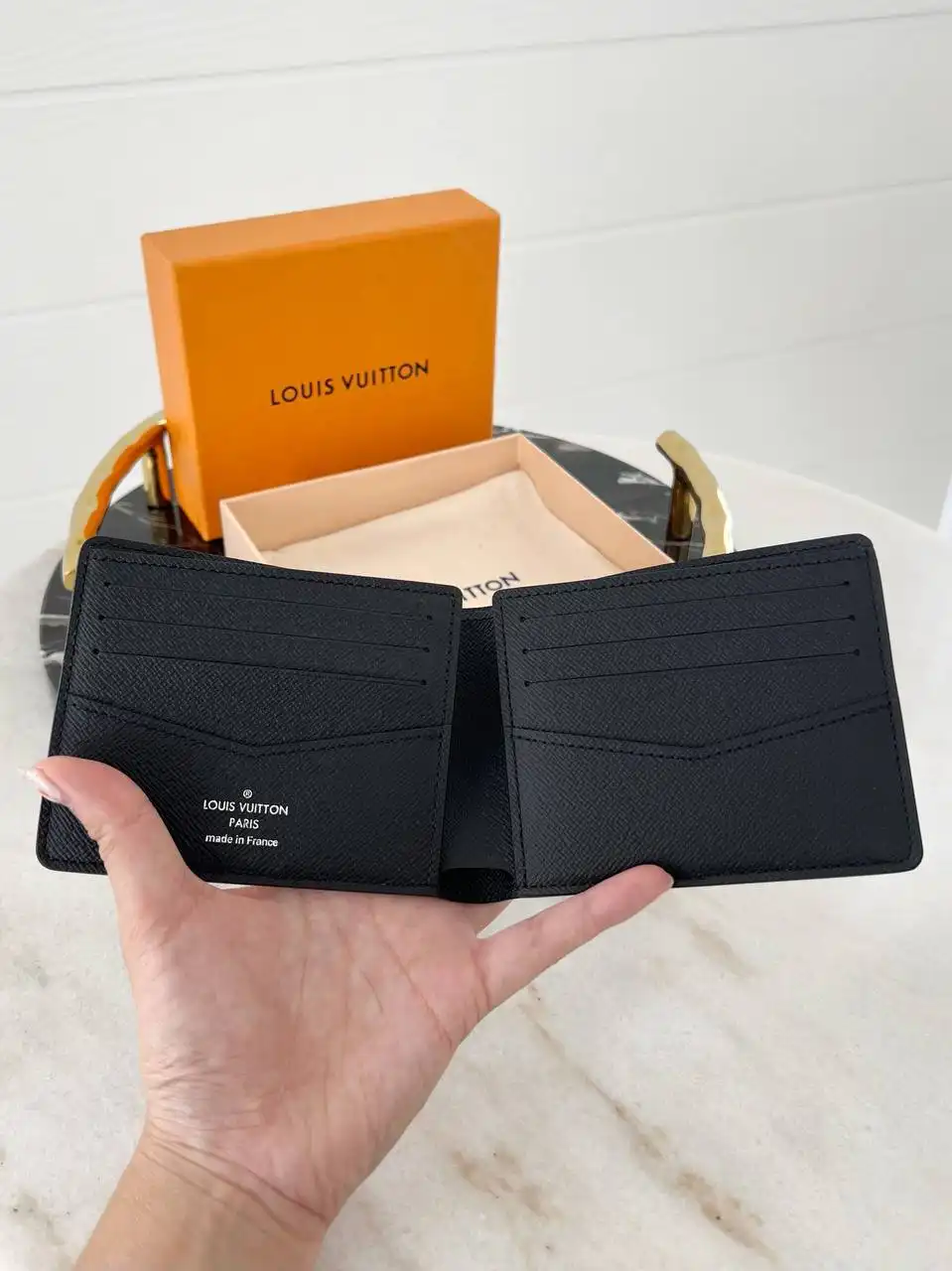 Louis Vuitton LV Slender Wallet Monogram Eclipse Reverse