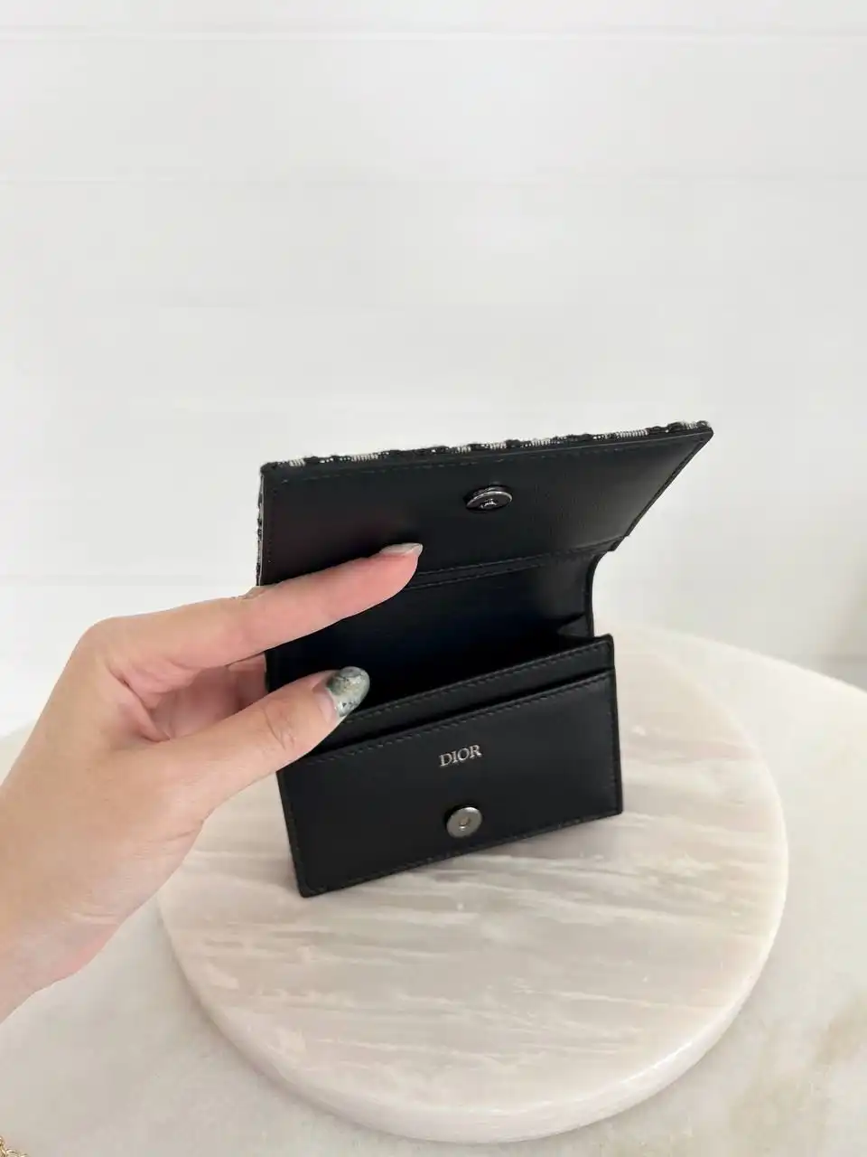DIOR Dior Card Wallet Visite Wallet Oblique
