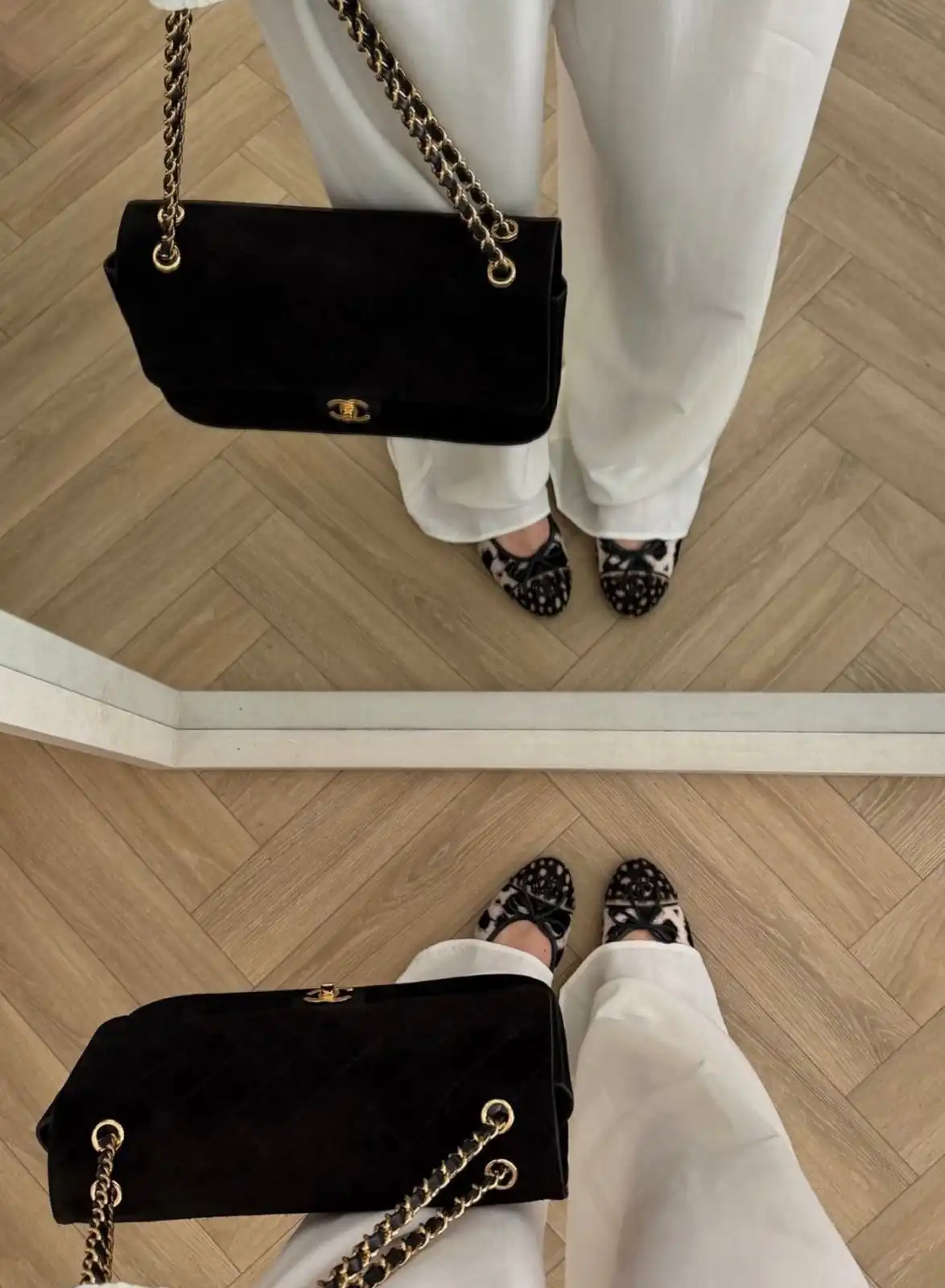 Chanel Maxi Flap XL Velvet Black GHW 32cm - photo 5