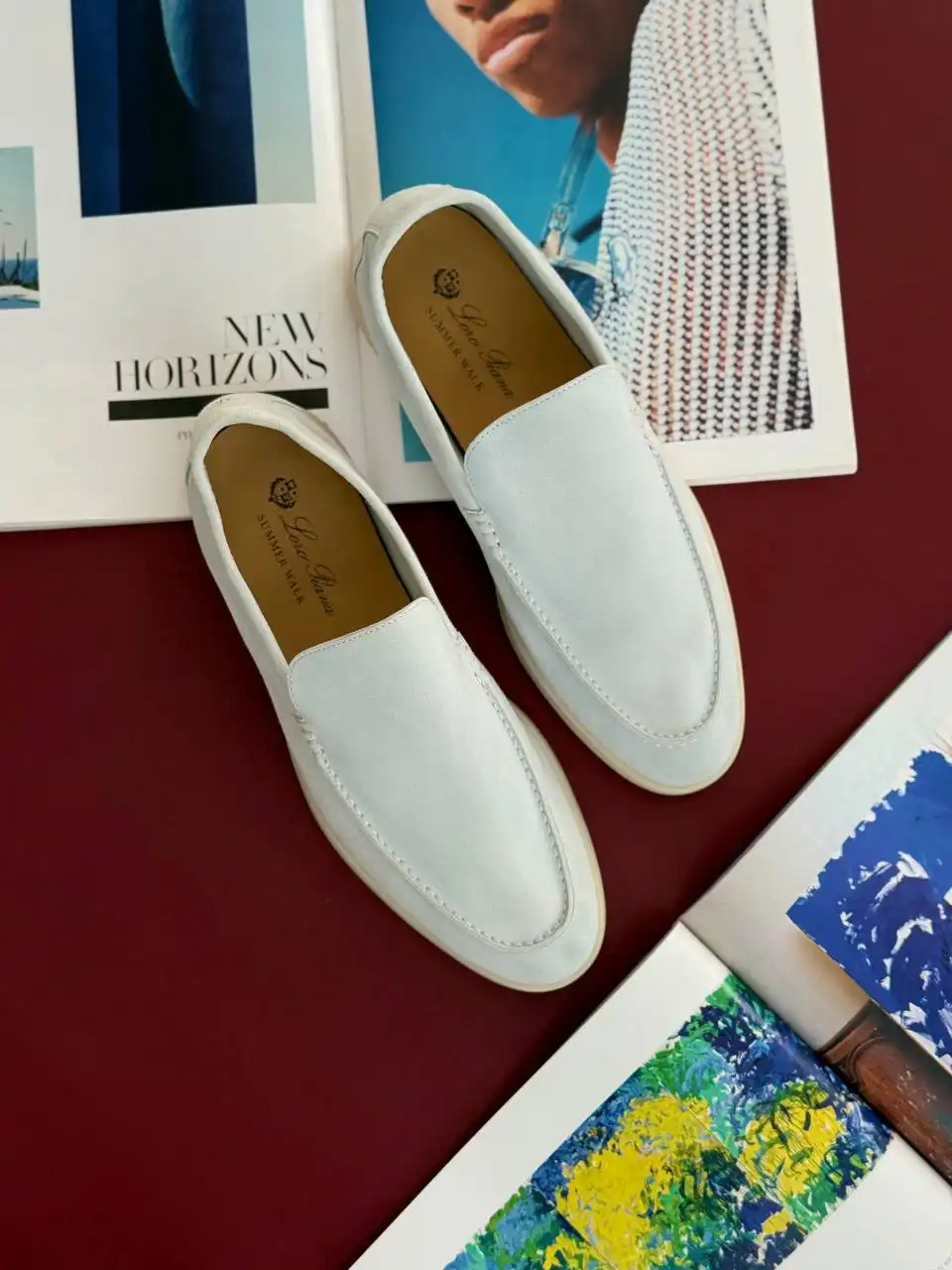Loro Piana Loro Piana Summer Walk Loafer Niagara Water