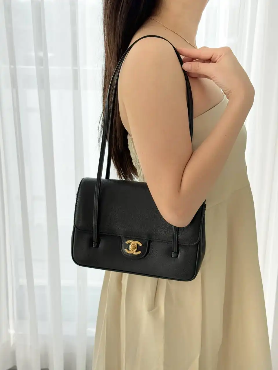 Chanel C26 Preppy Coco Small Black GHW - photo 7