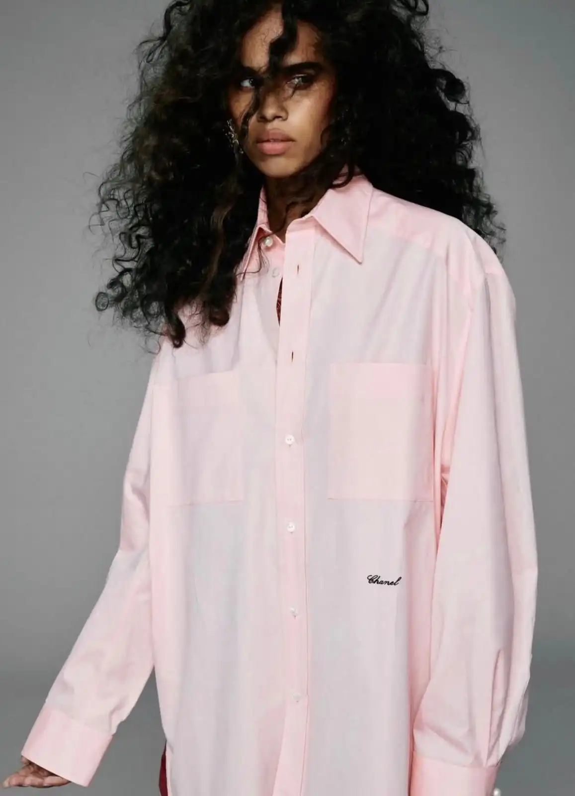 Chanel Long-Sleeved Shirt Cotton Coral - photo 7