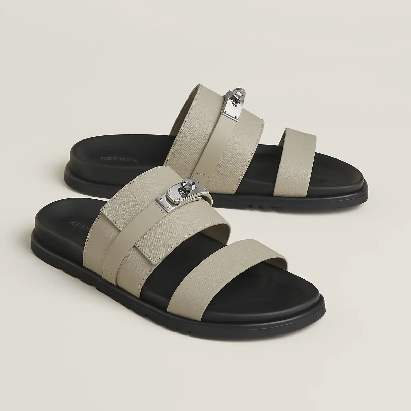 Hermes Hermes Jackson Sandal Beige Esquisse