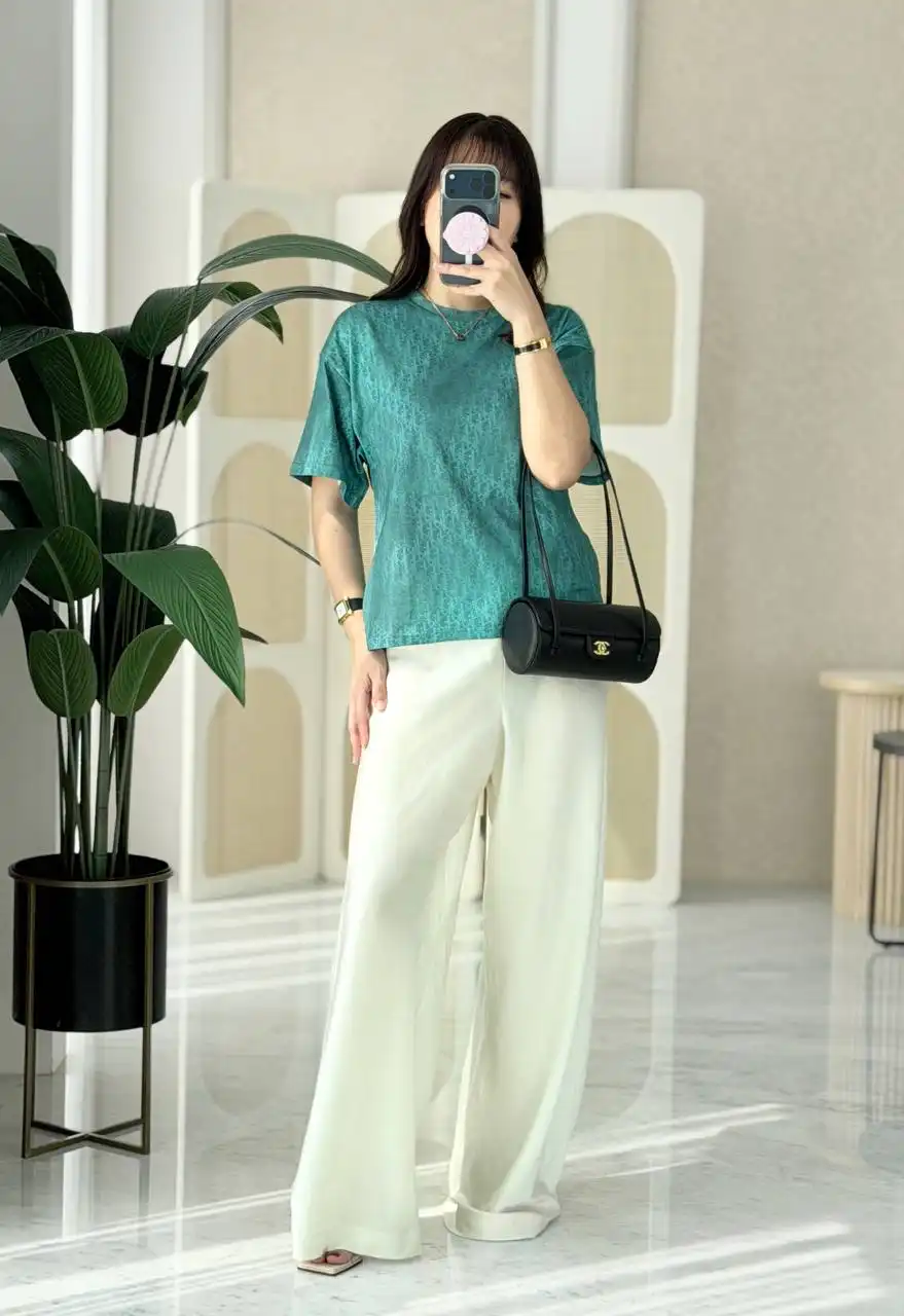 DIOR Dior Tshirt Monogram Emerald Green
