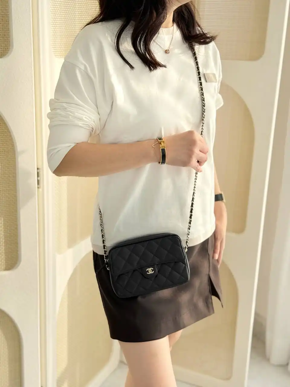 Chanel Camera Bag Black Caviar GHW - photo 4