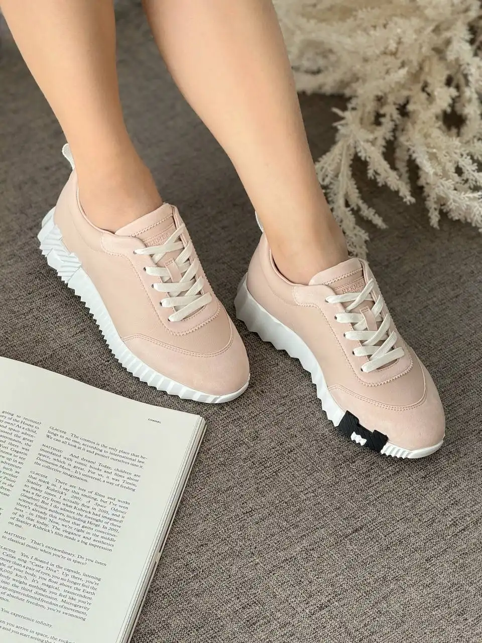 Hermes Hermes Bouncing Sneaker Rose Palomino